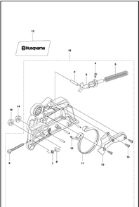 Chain Brake Diagram and Parts List for 120MARKII (967861901)(20181800001-Current) Husqvarna Chainsaw