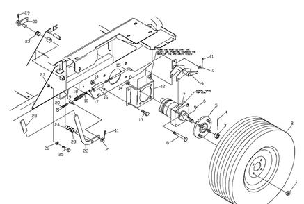 Part Location Diagram of 539104591 Husqvarna REAR TIRE ASM.(COMPLETE)