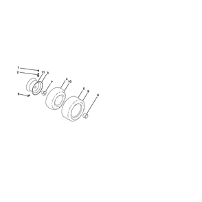 Wheels & Tires Diagram and Parts List for 917280020  Husqvarna Lawn Tractor