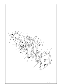 Chassis 2 Diagram and Parts List for ST424  Husqvarna Snow Blower