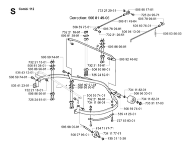 Protection Frame 2 Diagram and Parts List for R16 2003-01 Husqvarna Lawn Tractor
