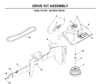 Bagger 9 Diagram and Parts List for 111280 2005-03 Husqvarna Lawn Tractor Accessories