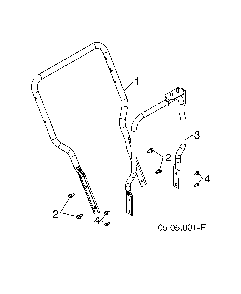 Lower handle Diagram and Parts List for 96193009603  Husqvarna Snow Blower