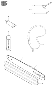 Accessories Diagram and Parts List for 327P4 2008-03 Husqvarna Pole Saw