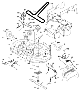 Part Location Diagram of 583479601 Husqvarna Assy.shield.deck.42.lh