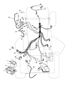 Electrical Diagram and Parts List for YTH2448 (96015000100)(2005-01) Husqvarna Lawn Tractor