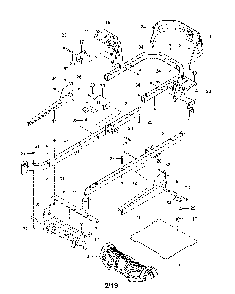 Frame Diagram and Parts List for 967924801-00  Husqvarna Lawn Mower