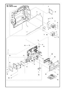 Circuit Card Diagram and Parts List for PP220 (20163400001 & Above)(2016) Husqvarna Miscellaneous