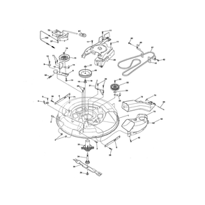 Mower Diagram and Parts List for 917280020  Husqvarna Lawn Tractor