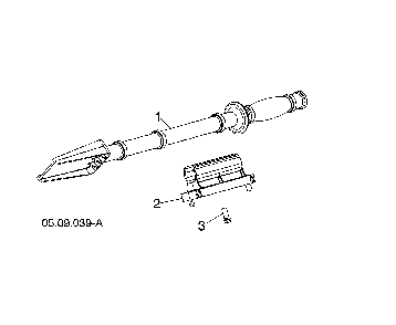 Cleanout tool Diagram and Parts List for 96193009605  Husqvarna Snow Blower