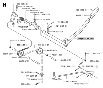 Controls 3 Diagram and Parts List for R15-V2 (953533701)(2006-01) Husqvarna Lawn Tractor