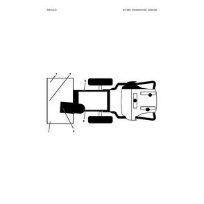 Decals 1 Diagram and Parts List for 970528802  Husqvarna Snow Blower
