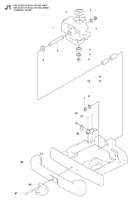Chassis And Enclosures 2 Diagram and Parts List for R15-V2AWD (965200901)(2008-01) Husqvarna Lawn Tractor