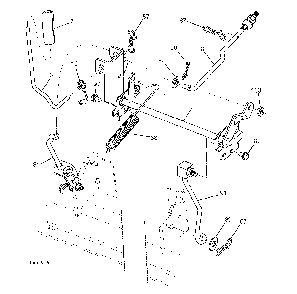 Mower Lift / Deck Lift Diagram and Parts List for LTH1742T (96041006701)(2008-11) Husqvarna Lawn Tractor