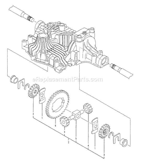 Page F Diagram and Parts List for TUFFTORQK61TRANSAXLE  Husqvarna Lawn Tractor Accessories