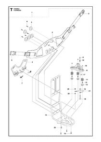 Harness Diagram and Parts List for 543RBX 20130500001 - 20154400000 Husqvarna Brush Cutter
