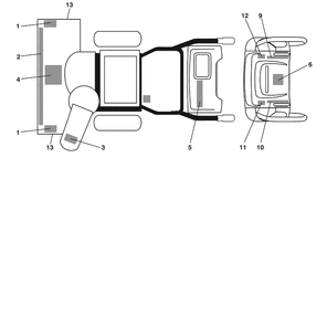 Wheels / Decals Diagram and Parts List for 1130SBE (96193001703)(2007-09) Husqvarna Snow Blower