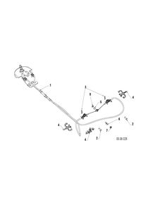 Control Panel and Discharge Chute 6 Diagram and Parts List for ST230 (97046910100)(2020-06) Husqvarna Snow Blower