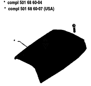 Top Cover  2 Diagram and Parts List for 61 1993-09 Husqvarna Chainsaw