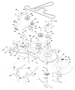 Mower Deck Diagram and Parts List for YTH2348 (917289571)(2010-04) Husqvarna Lawn Mower