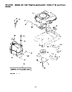 Engine Diagram and Parts List for YTH20K4696045000404 2007-10 Husqvarna Lawn Tractor