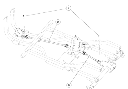 Prop Shafts Diagram and Parts List for HUV4421GXP 2009 Husqvarna Lawn Tractor