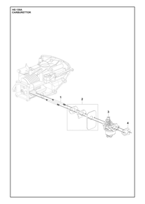 Carburetor Diagram and Parts List for HS139A531450701 531450702, 599912201, 599912202 Husqvarna Engine