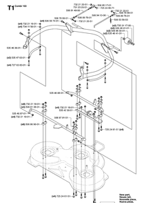 103cm Cutting Deck Diagram and Parts List for PR15 (953535001)(2004-01) Husqvarna Lawn Mower