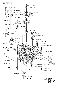 Transmission Diagram and Parts List for RIDERPRO15 (953535001)(2004-01) Husqvarna Lawn Tractor