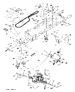 Drive Diagram and Parts List for YTH200TWIN (96041006401)(2009-02) Husqvarna Lawn Tractor