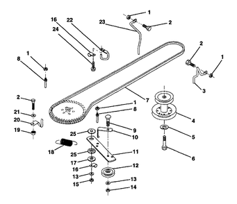 Ground Drive Diagram and Parts List for LR12 (954002701-D)(1996-01) Husqvarna Lawn Tractor