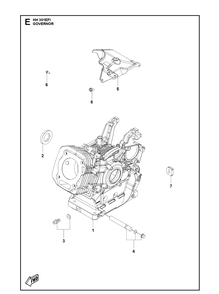 Governor Diagram and Parts List for 598610301 2021-07 Husqvarna Engine