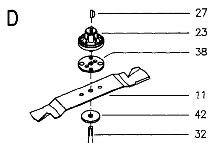 Cutting Equipment 3 Diagram and Parts List for JET46R  Husqvarna Lawn Mower