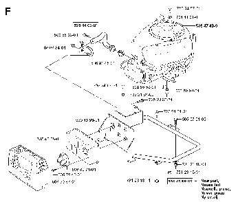 Engine Diagram and Parts List for RIDER13BIOCLIP (953520901)(2003-11) Husqvarna Lawn Tractor