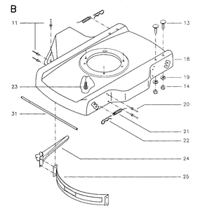 Frame 3 Diagram and Parts List for JET48  Husqvarna Lawn Mower