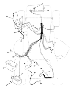 Electrical Diagram and Parts List for LTH1342 (954567031-C)(2001-11) Husqvarna Lawn Tractor