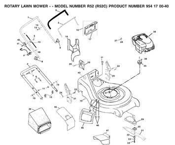 Part Location Diagram of 532176924 Husqvarna Operators Manual