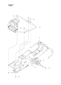 Chassis / Frame Diagram and Parts List for R11C (965094201)(2010-07) Husqvarna Lawn Tractor