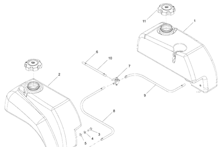 Part Location Diagram of 539117050 Husqvarna HOSE, FUEL