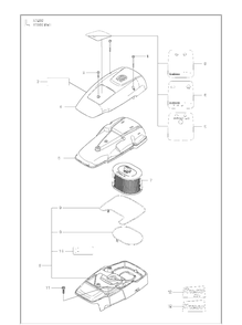 Part Location Diagram of 510244105 Husqvarna Air Filter