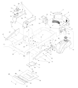 Part Location Diagram of 539131751 Husqvarna SUPPORT, TOP