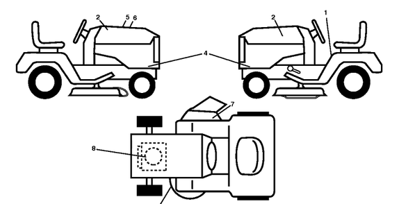 Decals Diagram and Parts List for YTH1842-223810 2017-12 Husqvarna Lawn Tractor