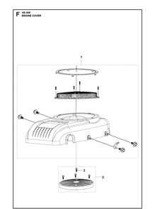 Engine Cover Diagram and Parts List for 593230101 2021-01 Husqvarna Engine