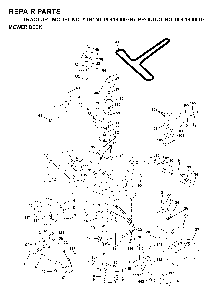 Mower Deck / Cutting Deck Diagram and Parts List for YTH150 (954140007B, 954140007)(1997-01) Husqvarna Lawn Tractor