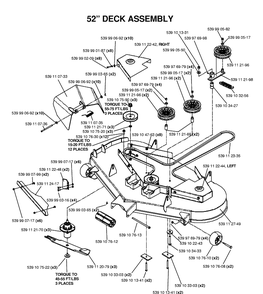 Part Location Diagram of 539112335 Husqvarna Belt, 52