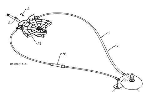 Control Panel / Discharge Chute 1 Diagram and Parts List for 1827SB (961930047)(2009-07) Husqvarna Snow Blower