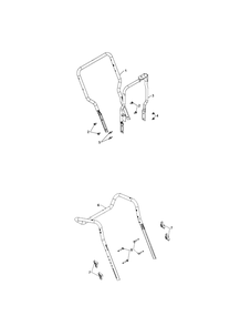 Handle Diagram and Parts List for ST330  Husqvarna Snow Blower