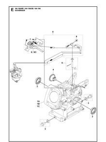 Part Location Diagram of 599349345 Husqvarna Nut Gb/T 6177.1: M6