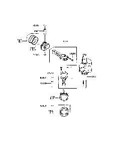 Piston/crankshaft Diagram and Parts List for YTH18K46-96043021800  Husqvarna Lawn Tractor