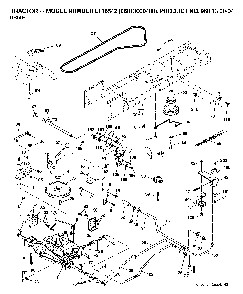 Drive Diagram and Parts List for LT18542 (96013000400)(2006-03) Husqvarna Lawn Tractor